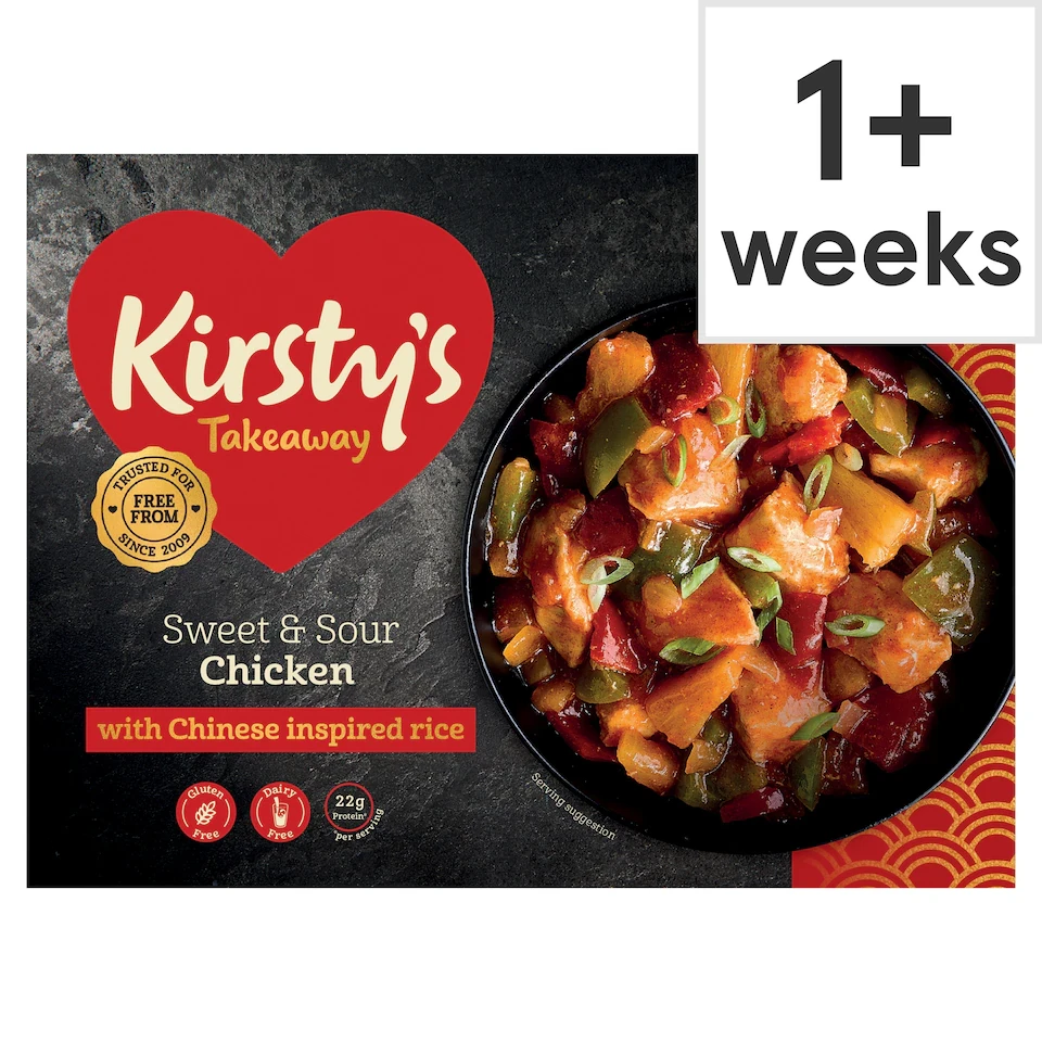 Kirsty's Gluten Free Sweet & Sour Chicken & Rice 450G