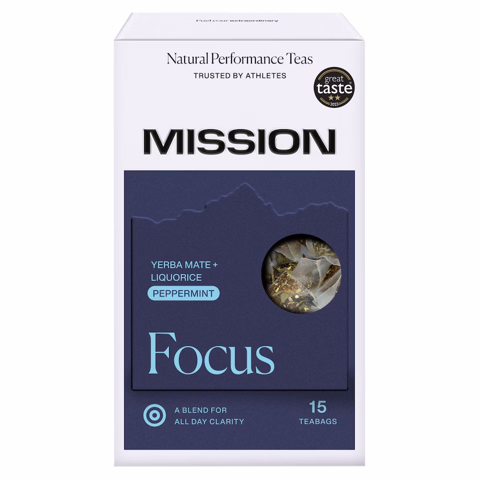 MISSION Focus Yerba Mate with Liquorice, Peppermint 15 Tea Bags 30g