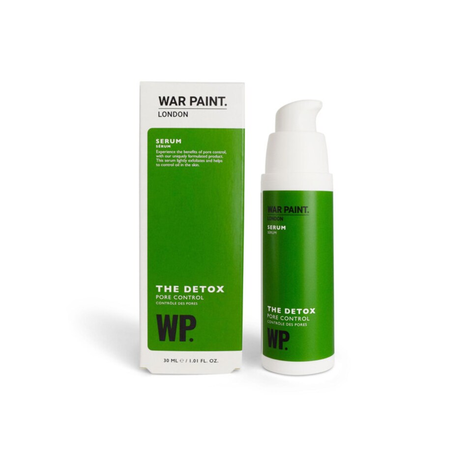 War Paint Detox Pore Control Niacinamide Face Serum, Ideal for Oily Skin, Helps Minimise Pores and Control Sebum Production, Enriched with Glycerin 30ml