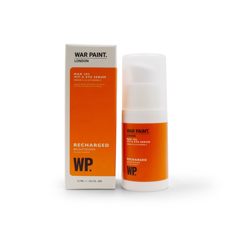 War Paint Recharged Vitamin C Eye Cream for Men, Help Brighten and Moisturise the Under-eye Area, Ideal for Tired-Looking Skin with Hyaluronic Acid and Shea Butter 15ml