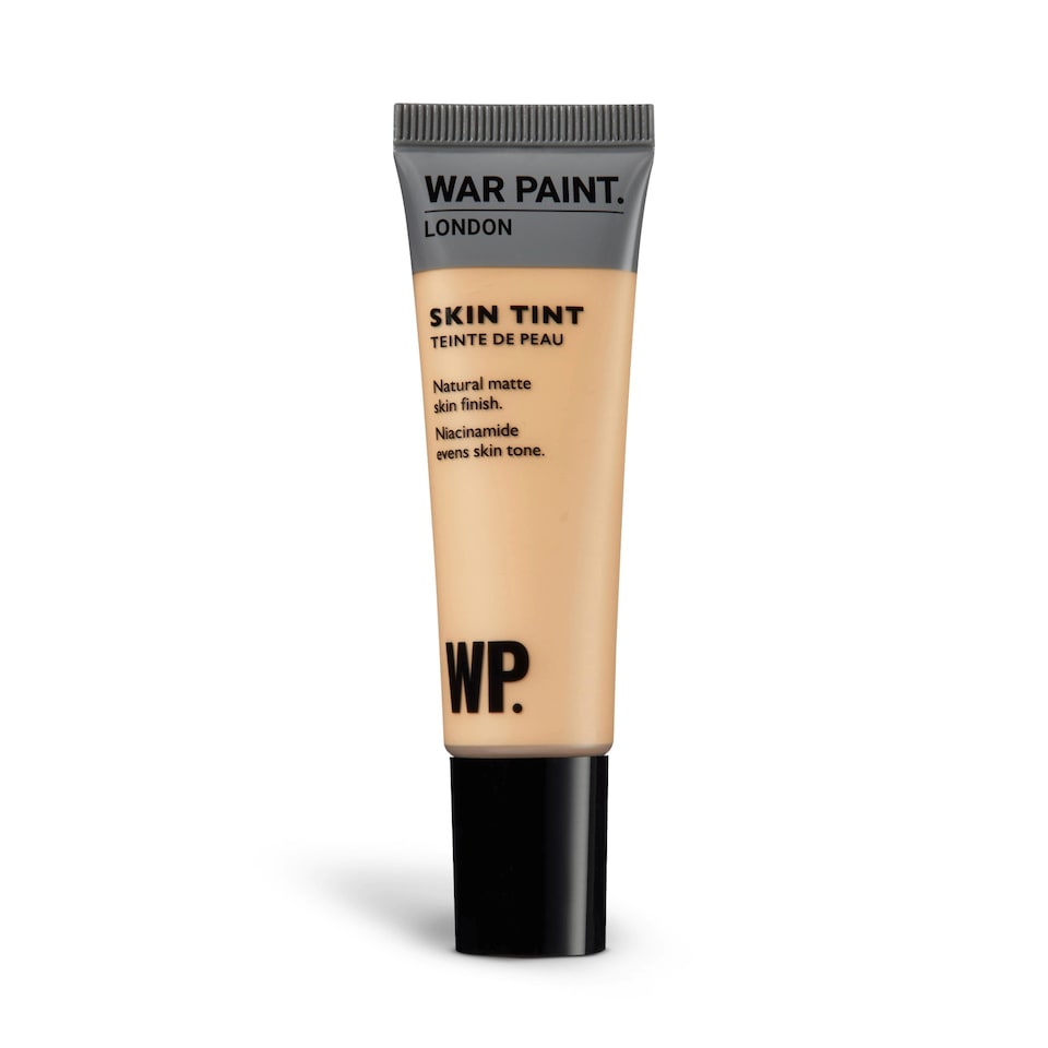 War Paint for Men Skin Tint, Matte Natural Finish, Tinted Face Moisturiser with Niacinamide, Hydrates and Evens Out Skin Tone, Lightweight Formula, Shade T2 30ml
