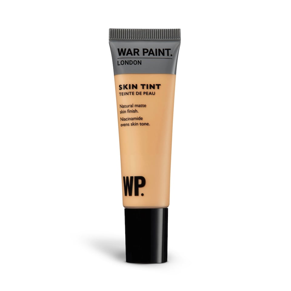 War Paint for Men Skin Tint, Matte Natural Finish, Tinted Face Moisturiser with Niacinamide, Hydrates and Evens Out Skin Tone, Lightweight Formula, Shade T3 30ml