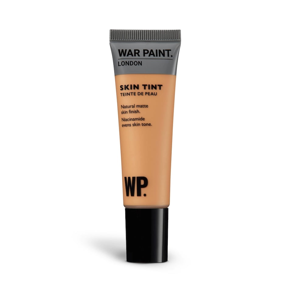 War Paint for Men Skin Tint, Matte Natural Finish, Tinted Face Moisturiser with Niacinamide, Hydrates and Evens Out Skin Tone, Lightweight Formula, Shade T4 30ml
