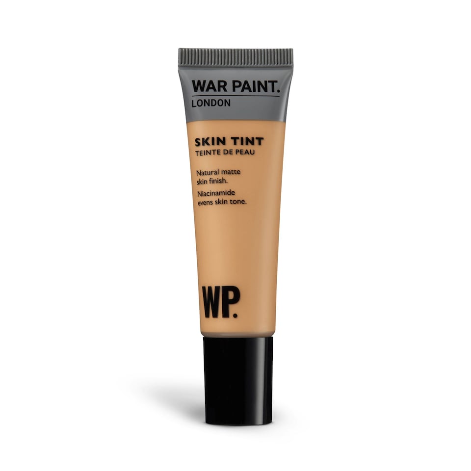 War Paint for Men Skin Tint, Matte Natural Finish, Tinted Face Moisturiser with Niacinamide, Hydrates and Evens Out Skin Tone, Lightweight Formula, Shade T5 30ml