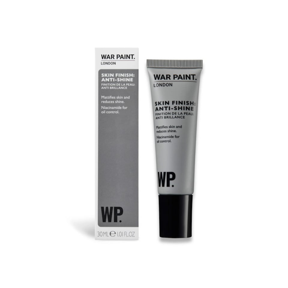 War Paint Skin Finish Anti Shine Face Primer with Niacinamide for Oily Skin, Prepares the Skin and Removes Shine, Lightweight Formula, Matte Finish 30ml