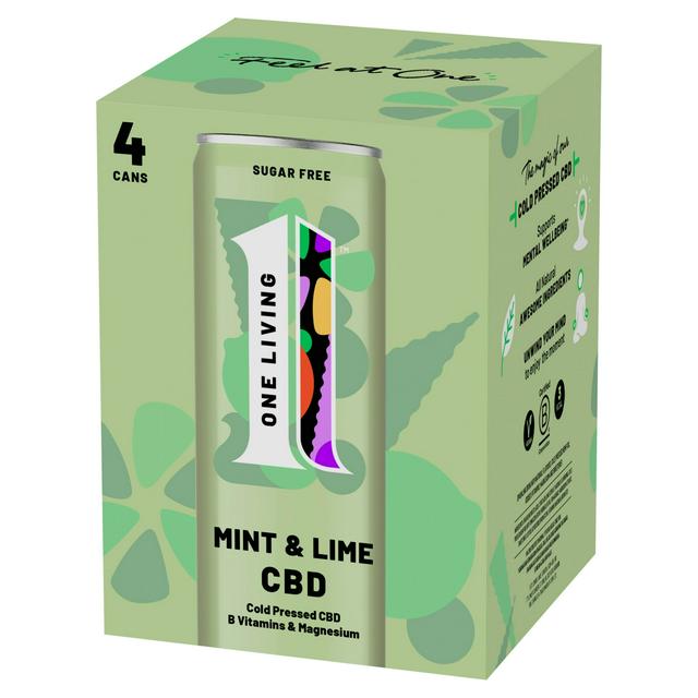 One Living Mint & Lime CBD 4x250ml