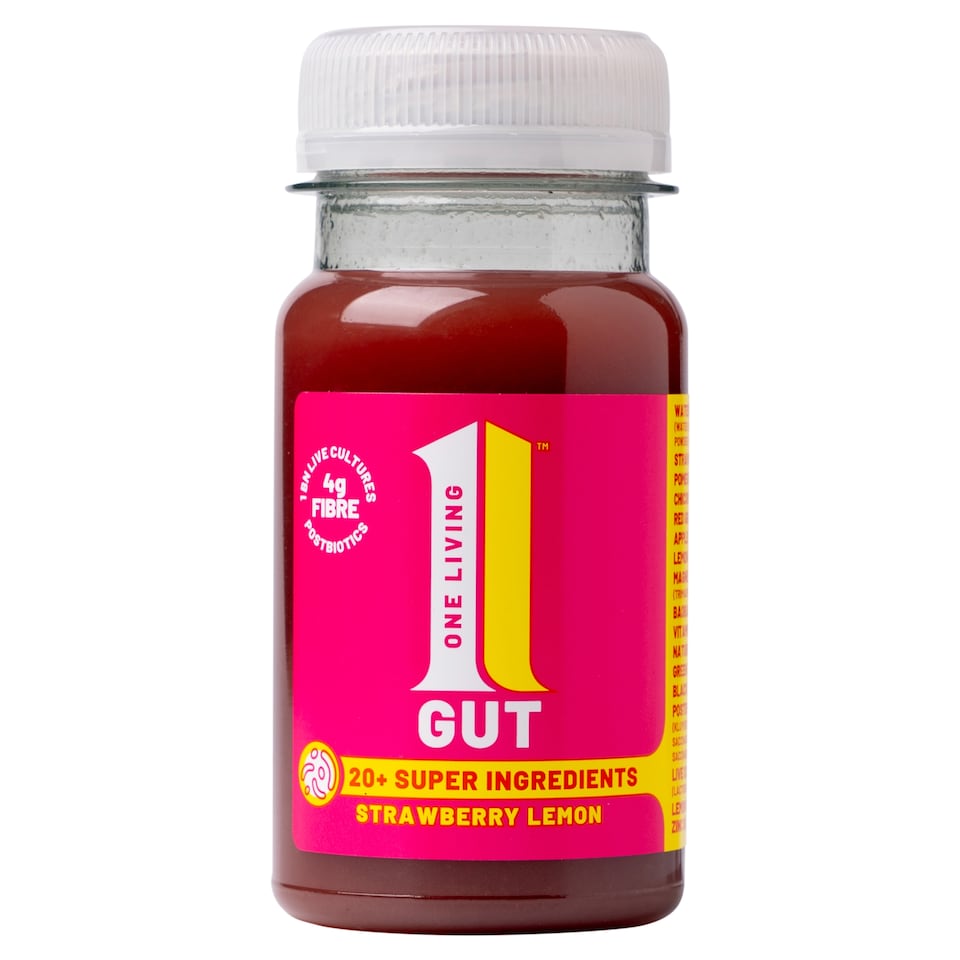 One Living Strawberry Lemon Gut Health Shot 100ml