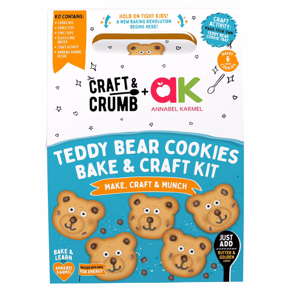 Craft & Crumb Teddy Bear Cookies Bake & Craft Kit 255g