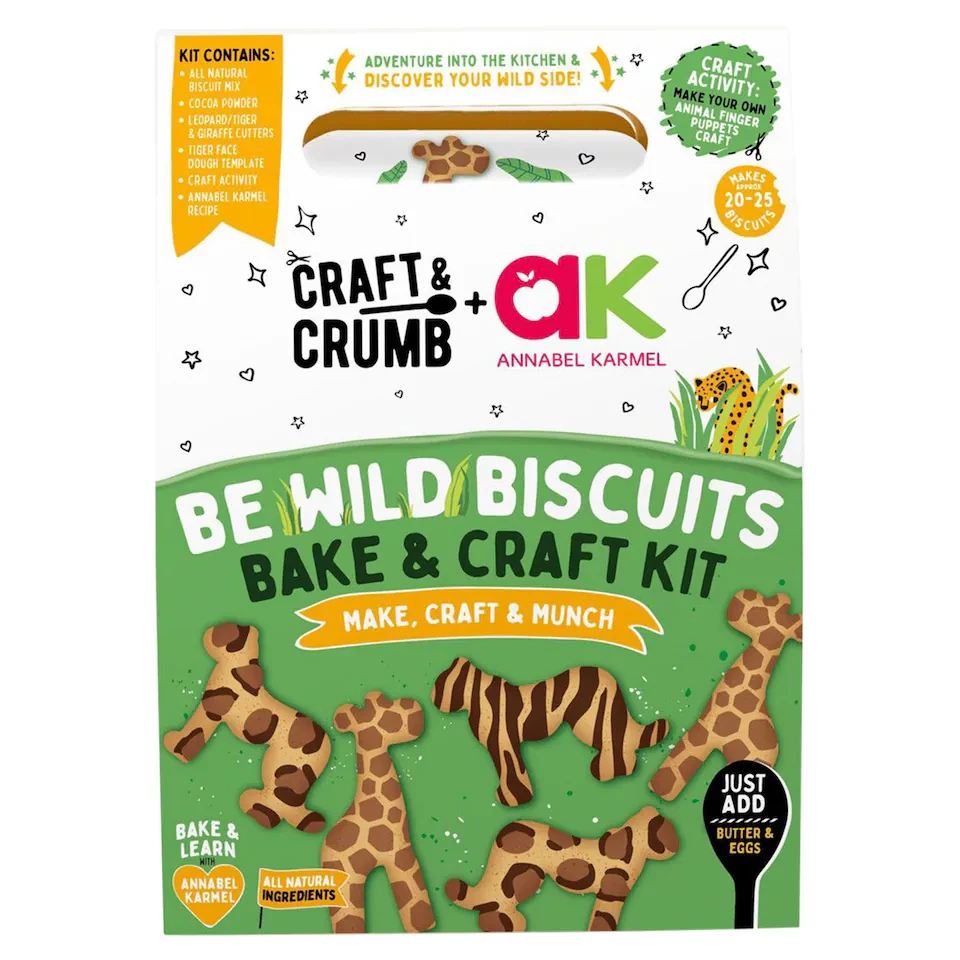 Craft & Crumb Be Wild Biscuits Bake & Craft Kit 235g