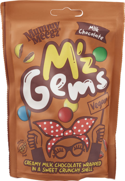 M'Z Gems Sjokolade Gl.Fri&Vegansk 80g Mummy Meegz