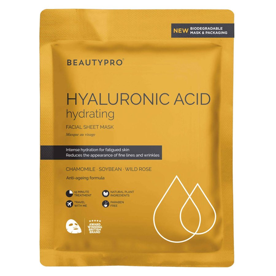 BeautyPro Hyaluronic Acid Gold Foil Mask 25ml