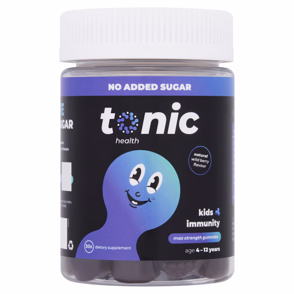 Tonic Health Kids Immunity Wild Berry Gummies 4-12 Years 30ss