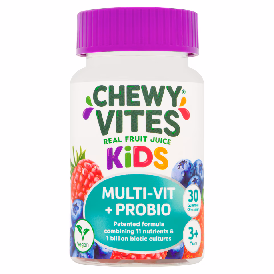 Chewy Vites Kids Multivitamin & Probiotic Fruit Gummies 30s