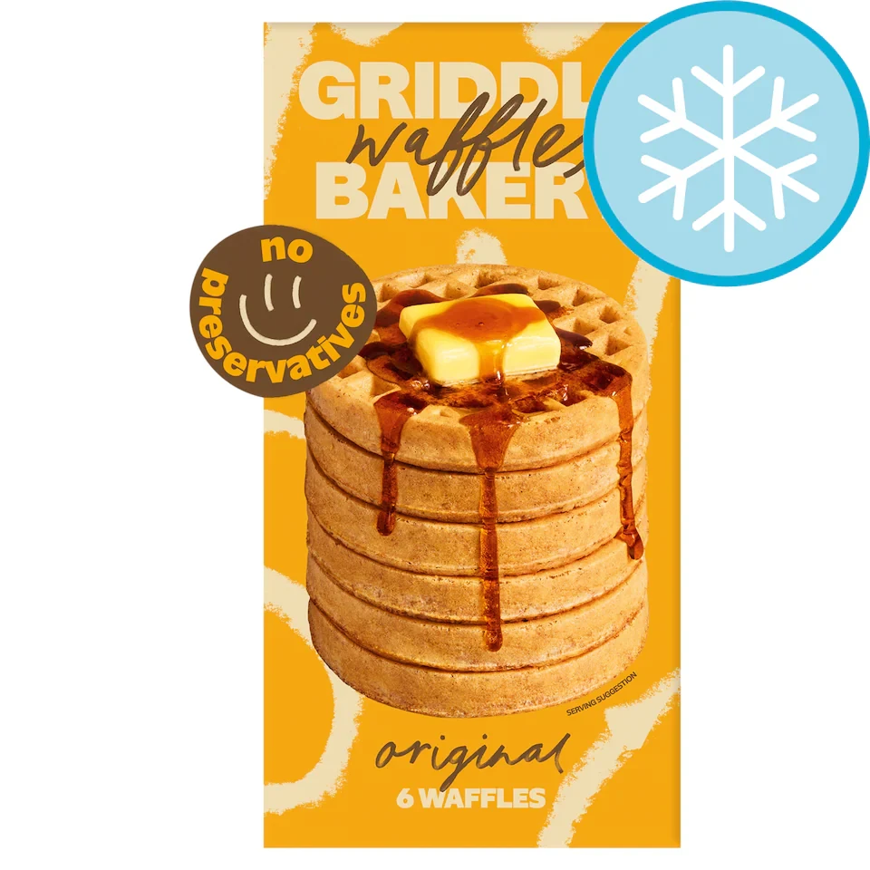 Griddle Original Wholegrain Waffles 6 Pack 200g