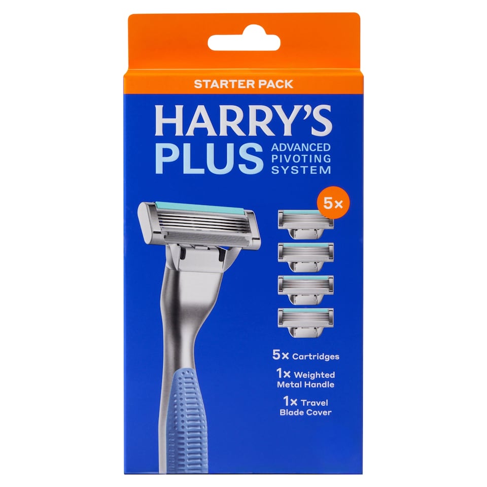 HARRY'S PLUS 5 Blades STARTER PACK