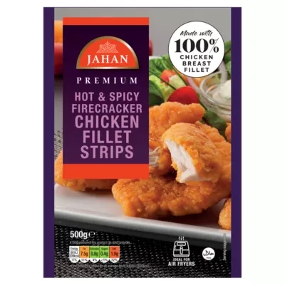 Jahan Premium Hot & Spicy Firecracker Chicken Fillet Strips 500g