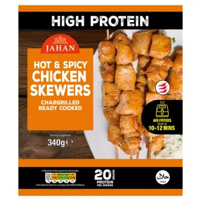 Jahan Hot & Spicy Chicken Skewers 340g
