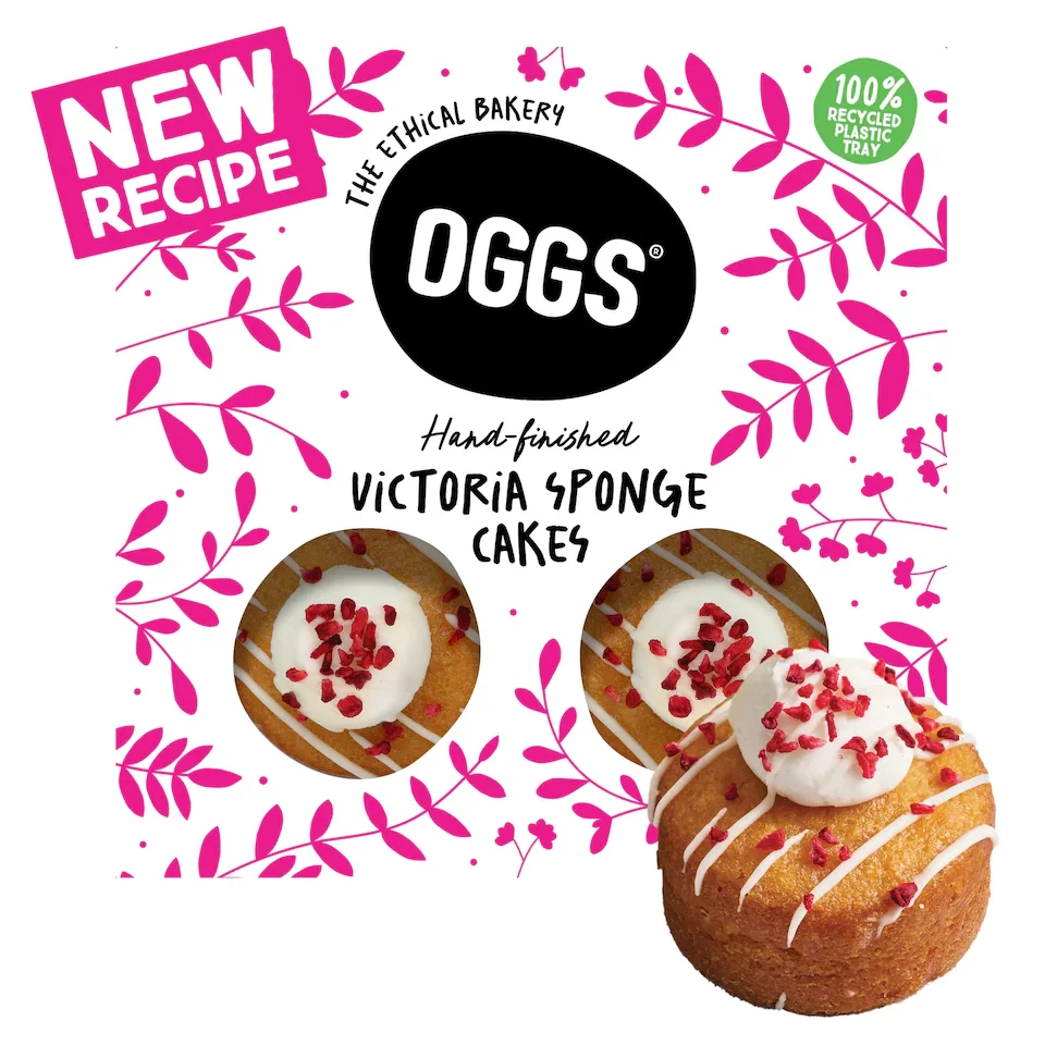 OGGS Victoria Sponge Cakes 4pk