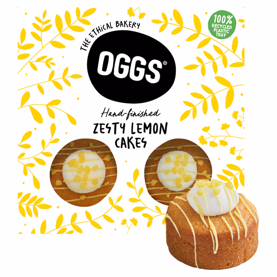 OGGS Zesty Lemon Cakes 4pk