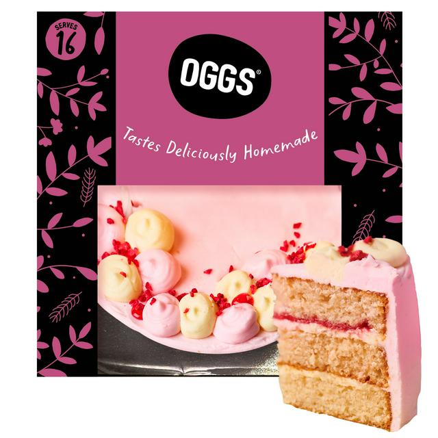 OGGS Rhubarb & Custard Celebration Cake