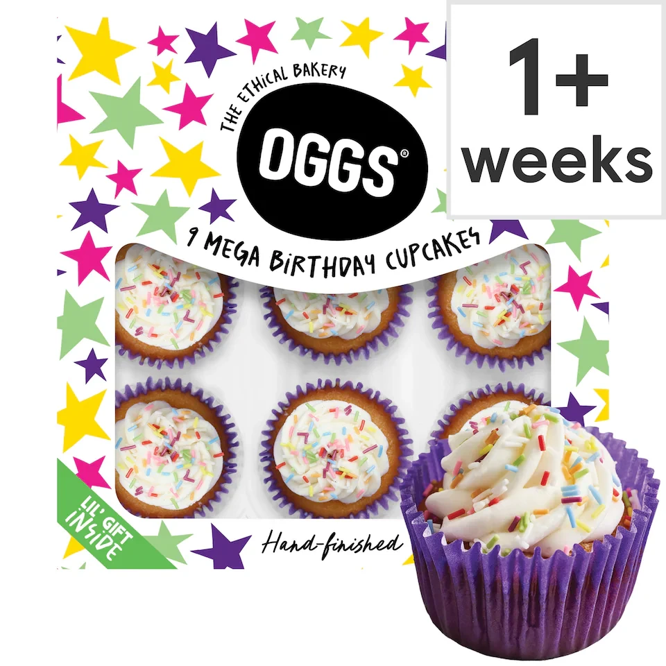 OGGS Mega Birthday Cupcakes 9pk