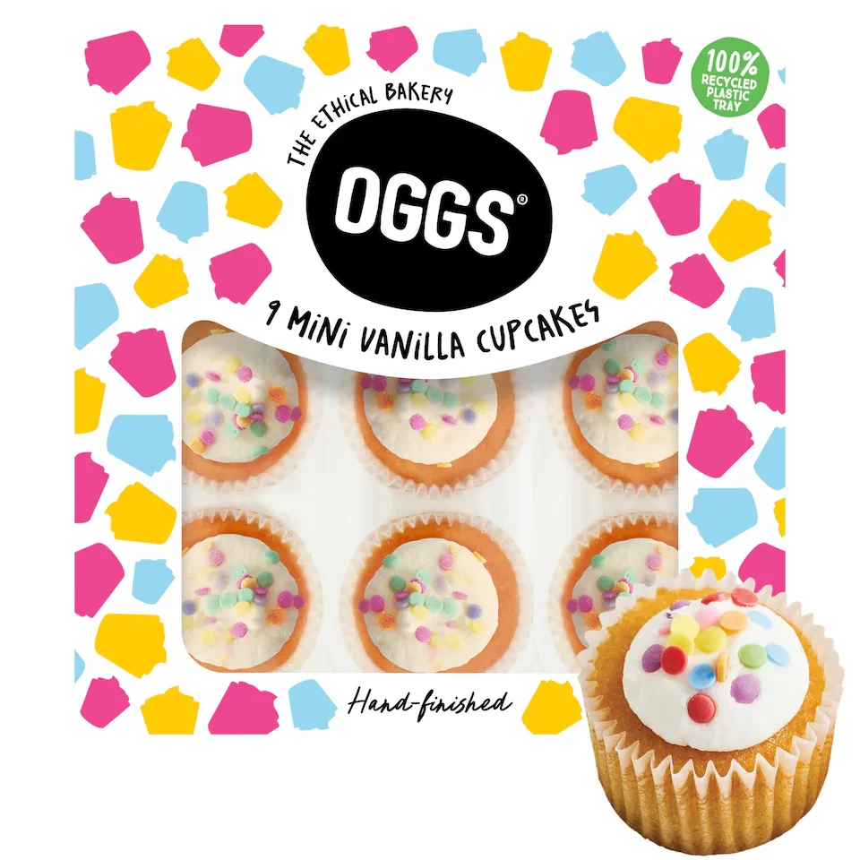 OGGS Mini Vanilla Cupcakes 9pk NEW