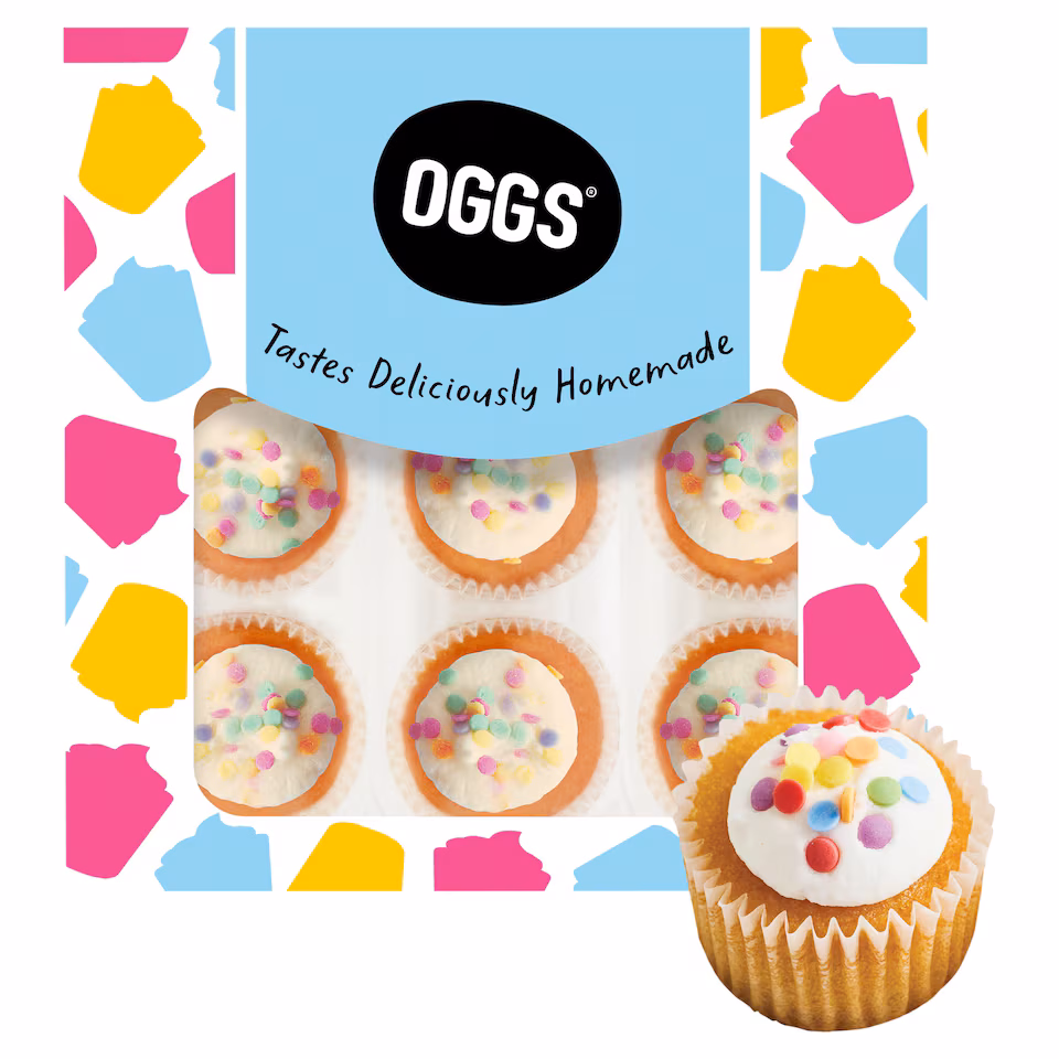 OGGS Mini Vanilla Cupcakes 9pk NEW