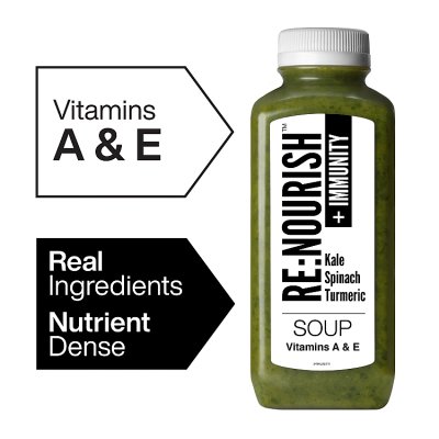 RE:NOURISH Immunity Kale Spinach Turmeric Soup