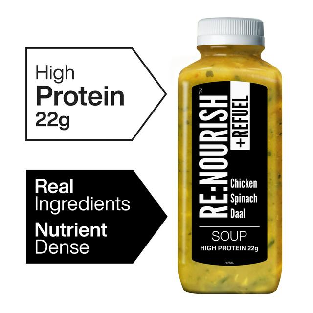 Renourish + Refuel Chicken Spinach Daal Soup 500g