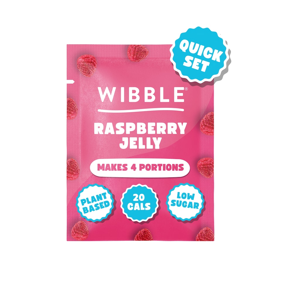 Wibble Raspberry Vegan Jelly Crystals 57g