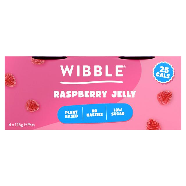 Wibble Raspberry Jelly 4 x 125g