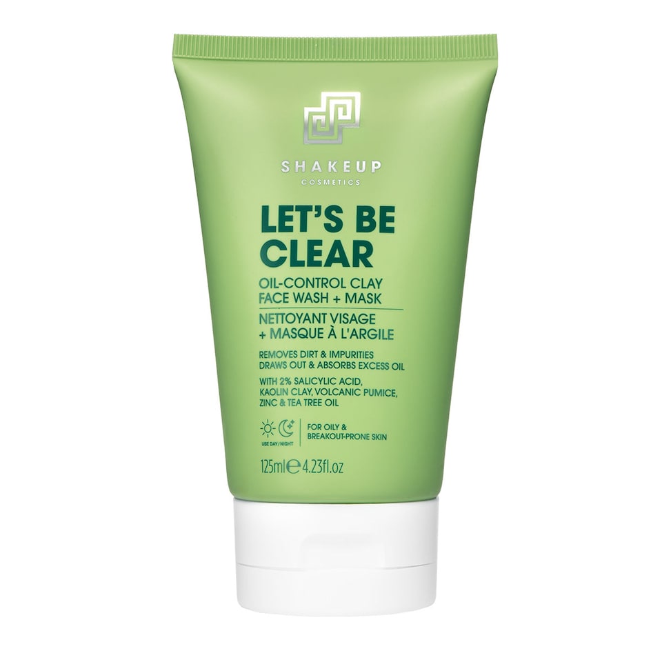Shakeup Cosmetics LET'S BE CLEAR Oil-Control Clay Face Scrub + Mask - 125ml