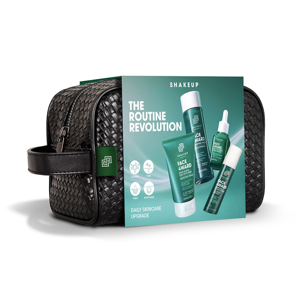 Shakeup Cosmetics THE ROUTINE REVOLUTION Gift Set - 4 Step Skincare Routine For Men