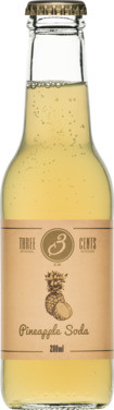 Three Cents Pineapple Soda 24fl Á 20cl