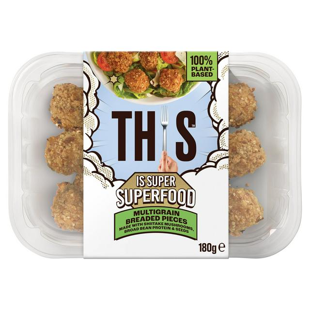 This is Super Superfood Multigrain Breaded Pieces 180g