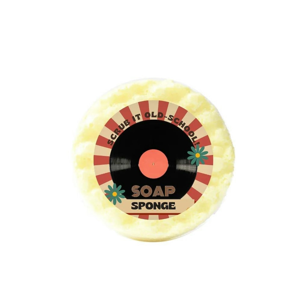 Emily Victoria Candles Triple Butter Soap Sponge - The Retro One- Coconut Crush