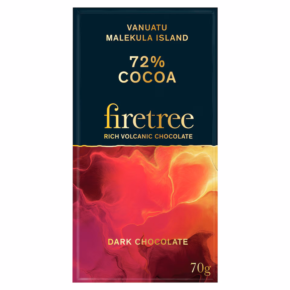 Firetree 72% Cocoa Dark Chocolate 70g
