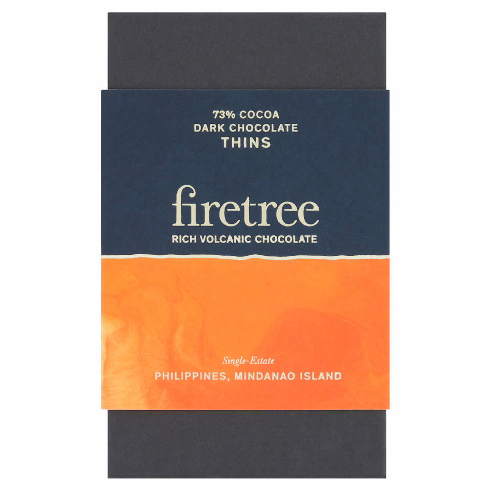 Firetree 73% Philippines Dark Chocolate Thins 150g
