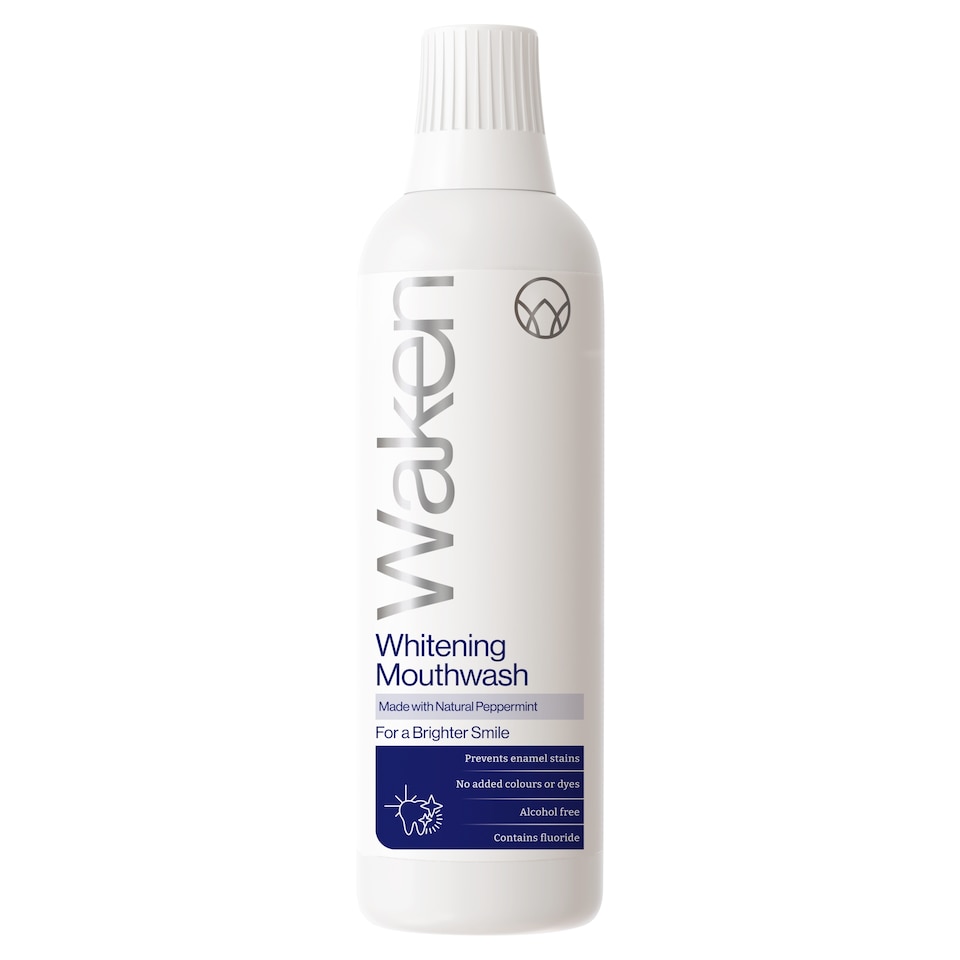 Waken Mouthwash Whitening Peppermint 500Ml
