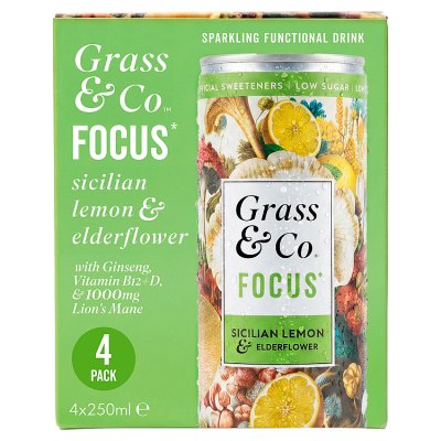Grass & Co. Liquid Focus Elderflower & Sicilian Lemon