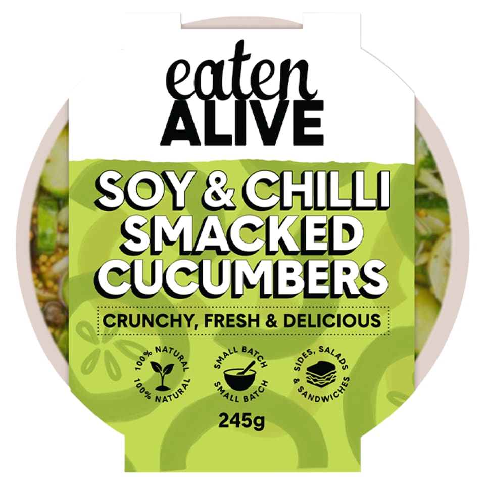 Eaten Alive Soy & Chilli Smacked Cucumbers 245g