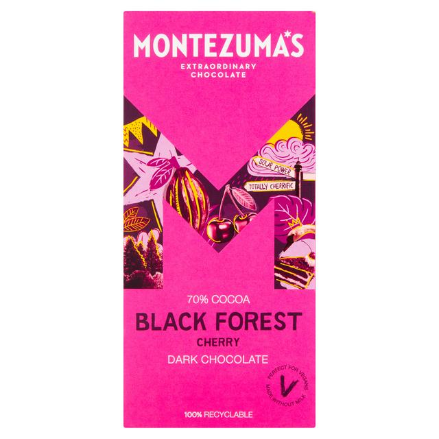 Montezuma's 70% Cocoa Black Forest Cherry Dark Chocolate 90g
