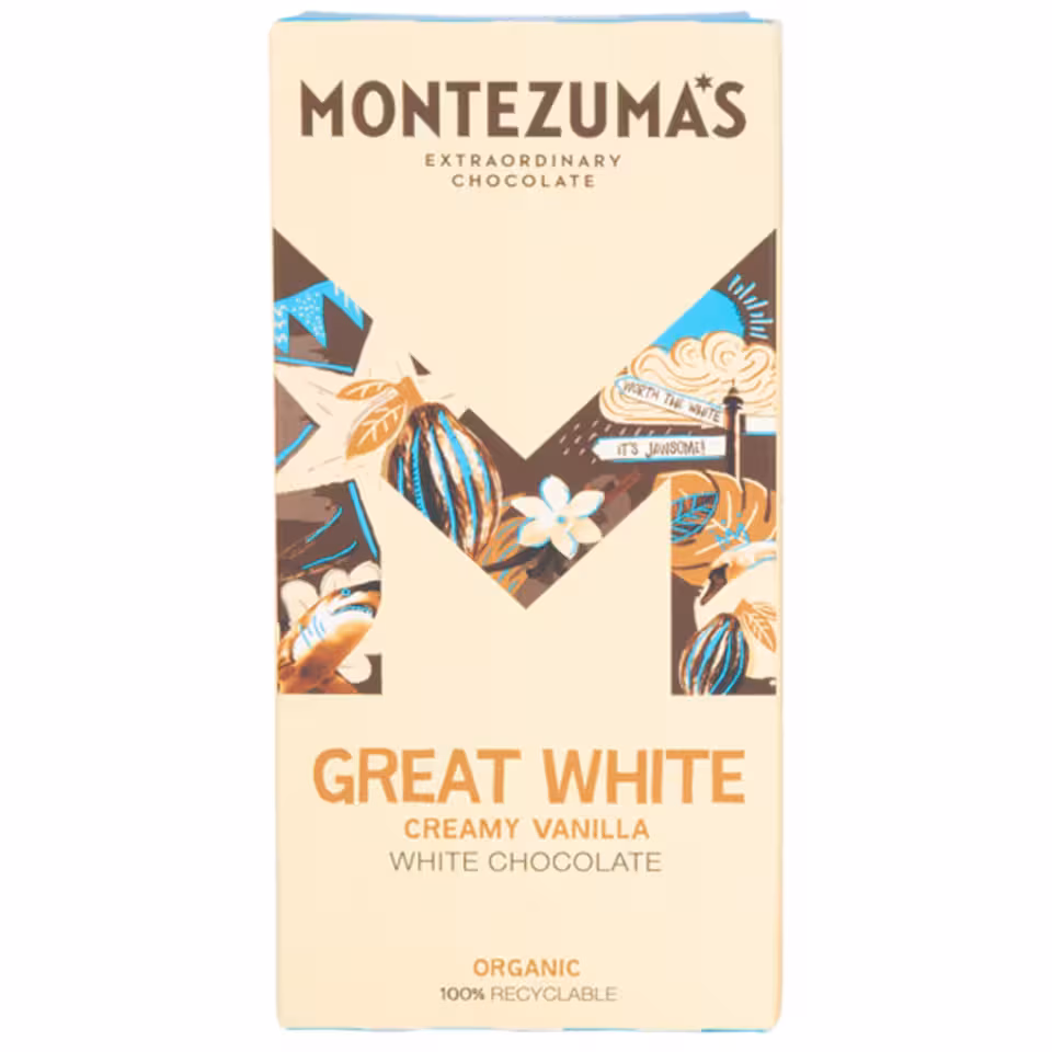 Organic Creamy White Chocolate 90g (Montezuma's)