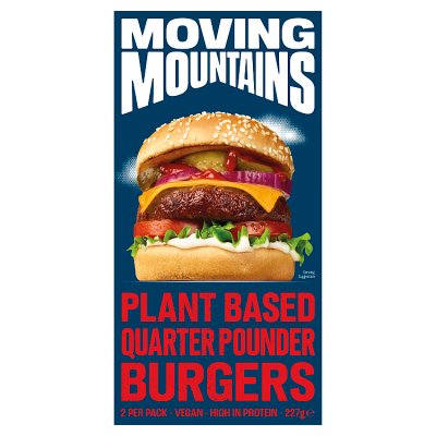 Moving Mountains 2 Plant-Based 1/4lb Burgers