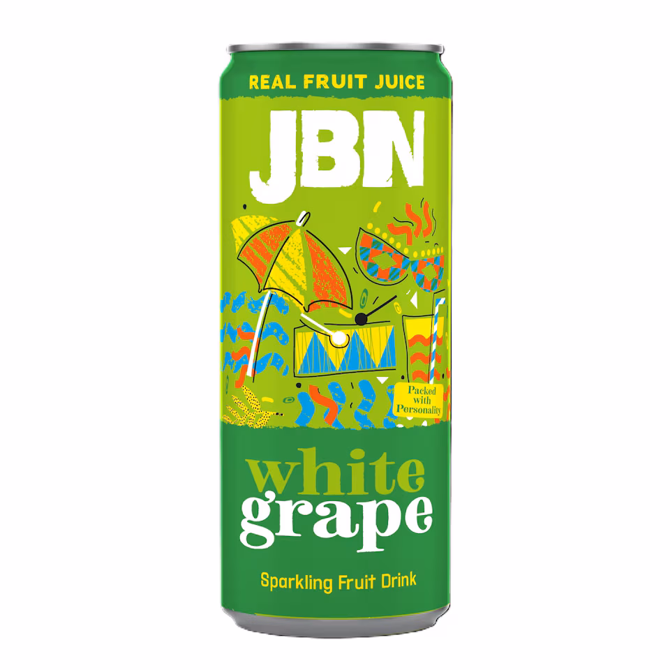 JBN Caribbean Edition Sleek White Grape Gift Boxed Case of 6 | Green | Green | White Grape | 6