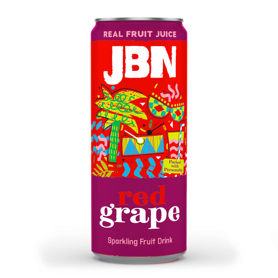 JBN Caribbean Edition, sleek Red Grape case of 6, 330ml