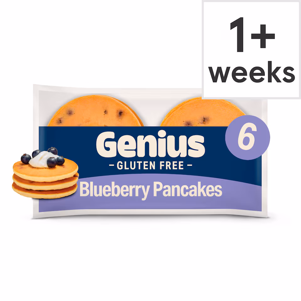 Genius Deliciously Gluten Free Blueberry Pancakes 6 pack