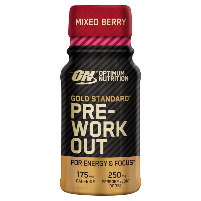 Optimum Nutrition Gold Standard Pre Workout Energy Shot Mixed Berry Flavour single serve 60ml