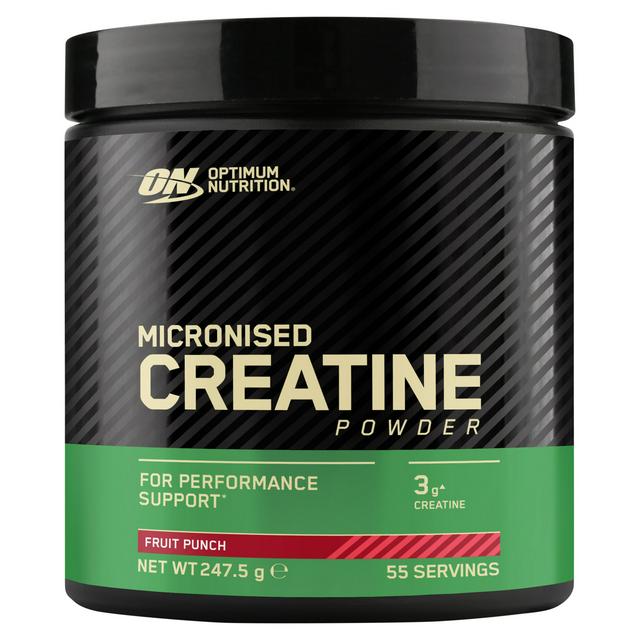 Optimum Nutrition Fruit Punch Micronised Creatine Powder 247.5g