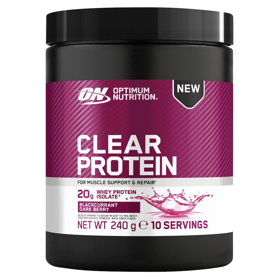 Optimum Nutrition Clear Protein Blackcurrant & Dark Berry 240g.